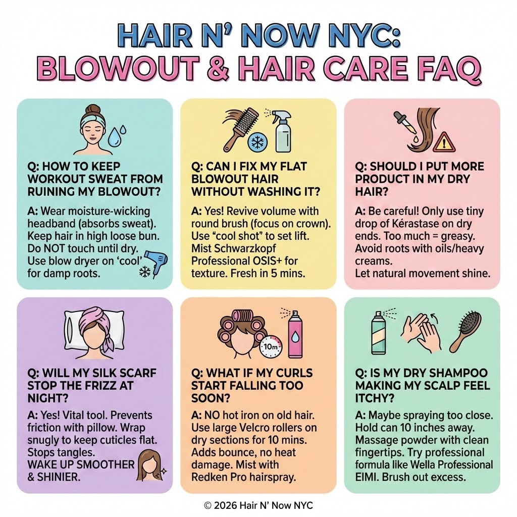 Blowout and hair care FAQ