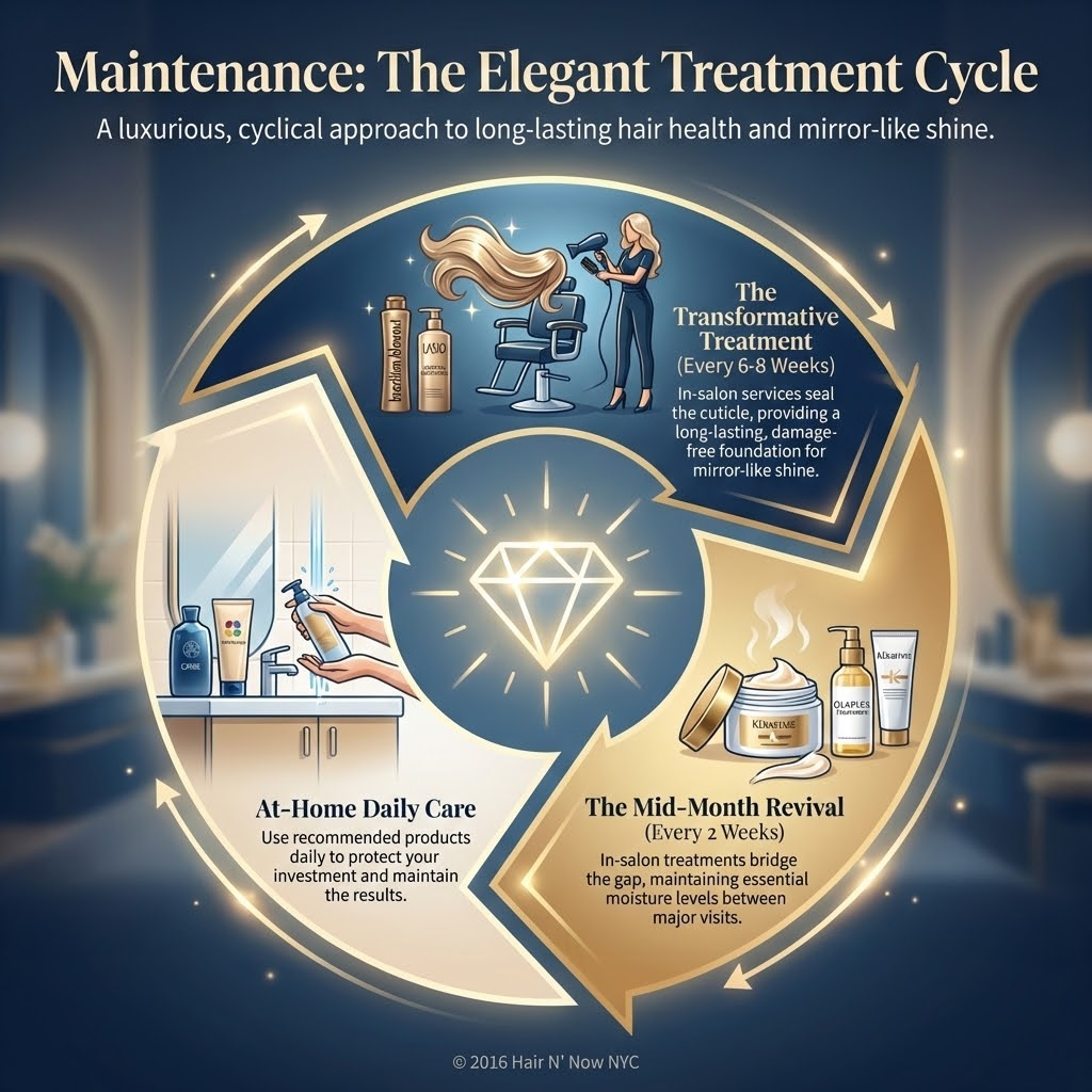 Maintenance treatment cycle infographic