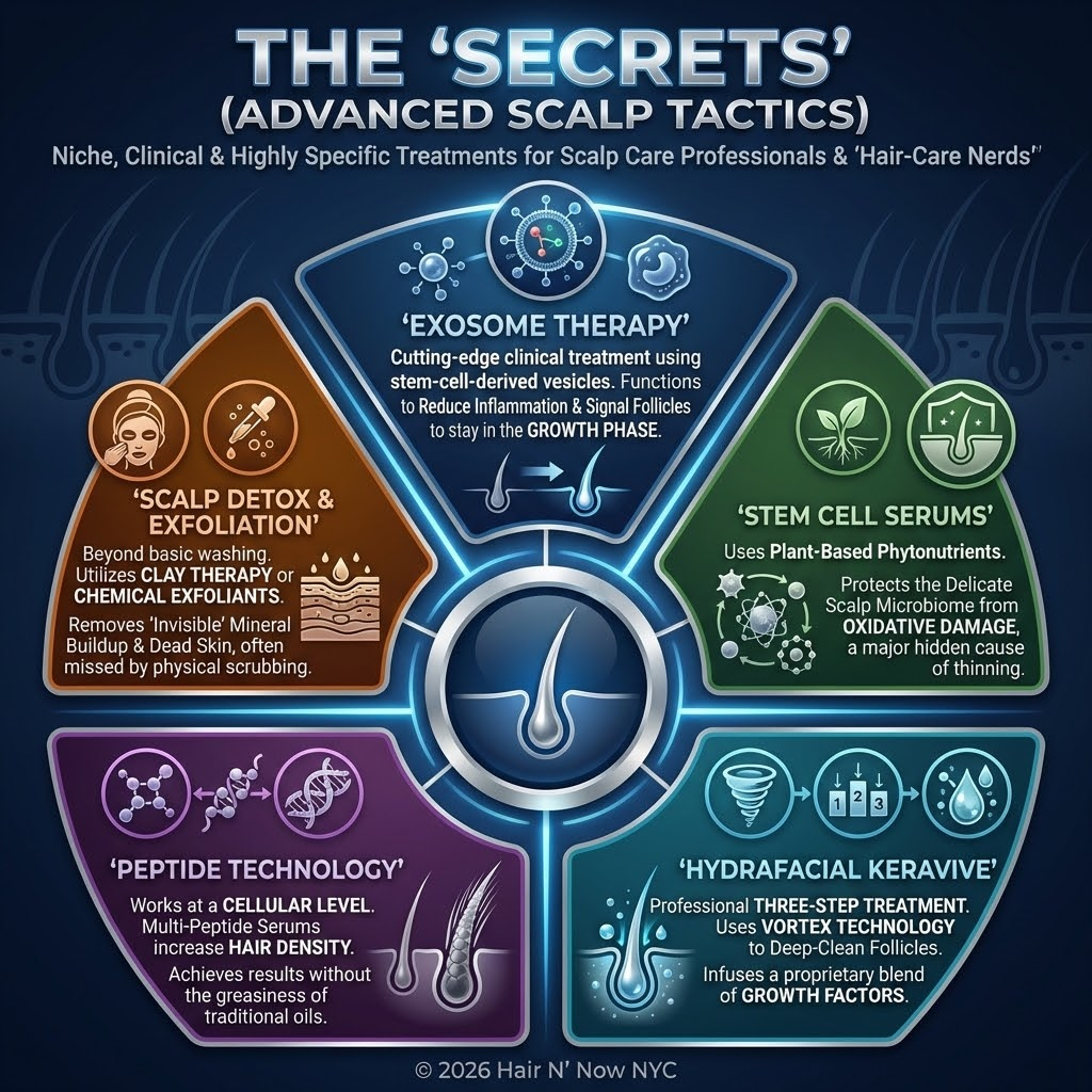 Advanced scalp care tactics infographic