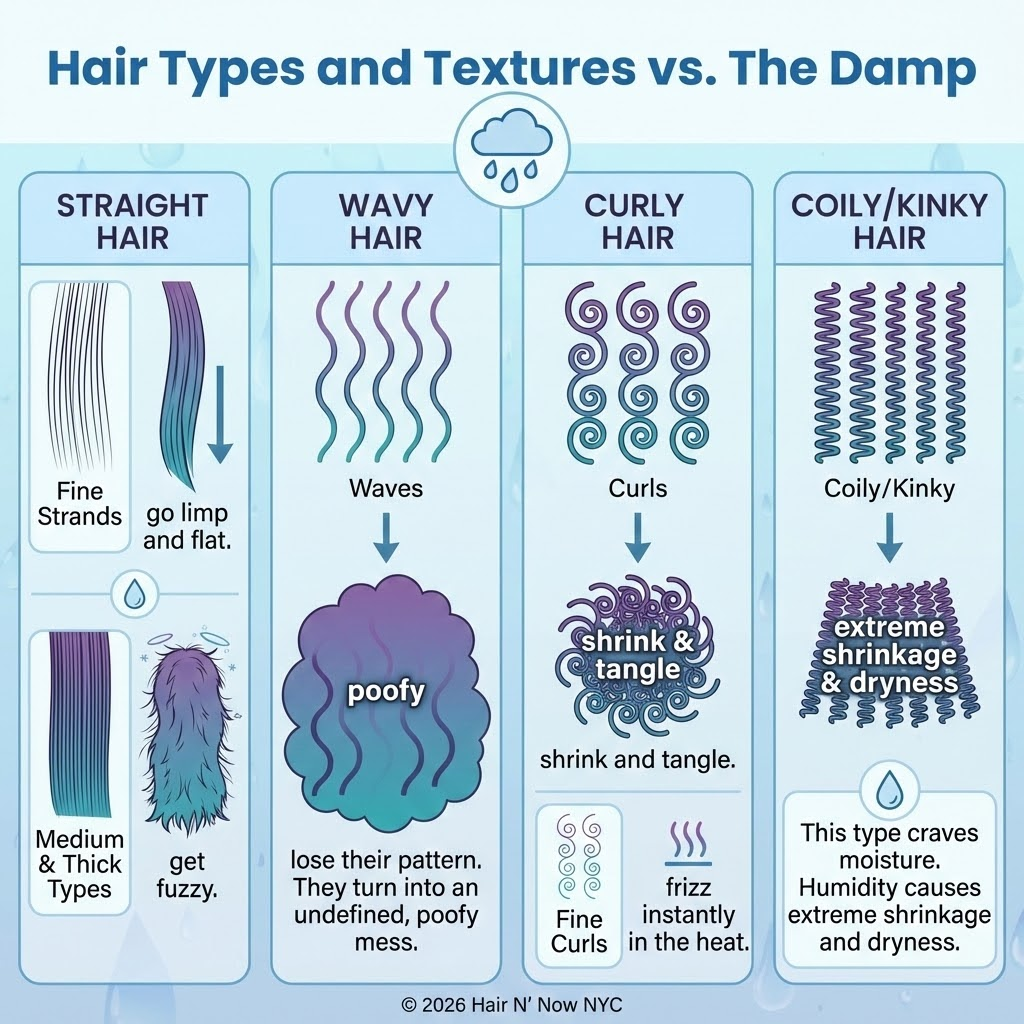 Professional humidity proof hair products infographic
