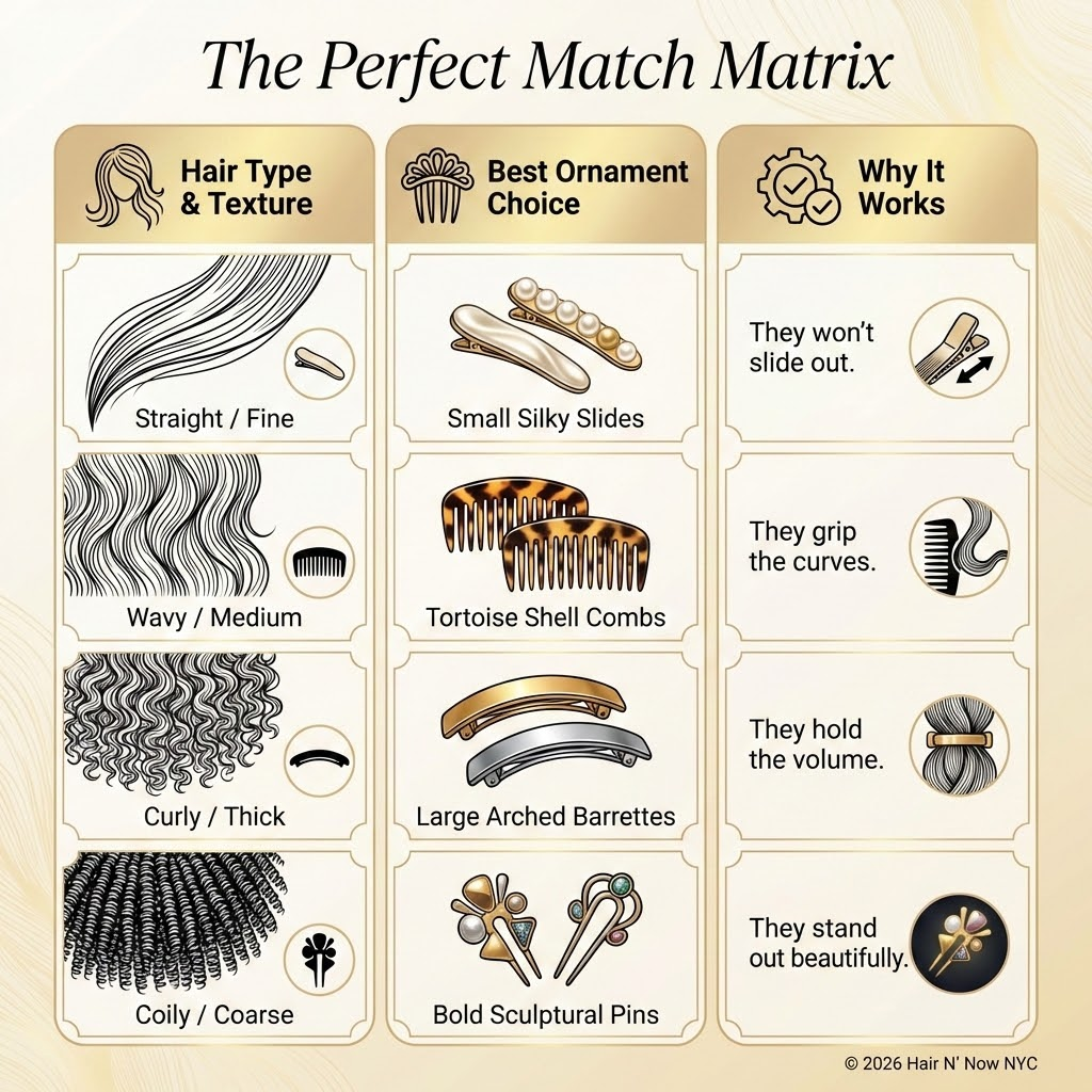 Hair type and texture guide for choosing the perfect hair ornament