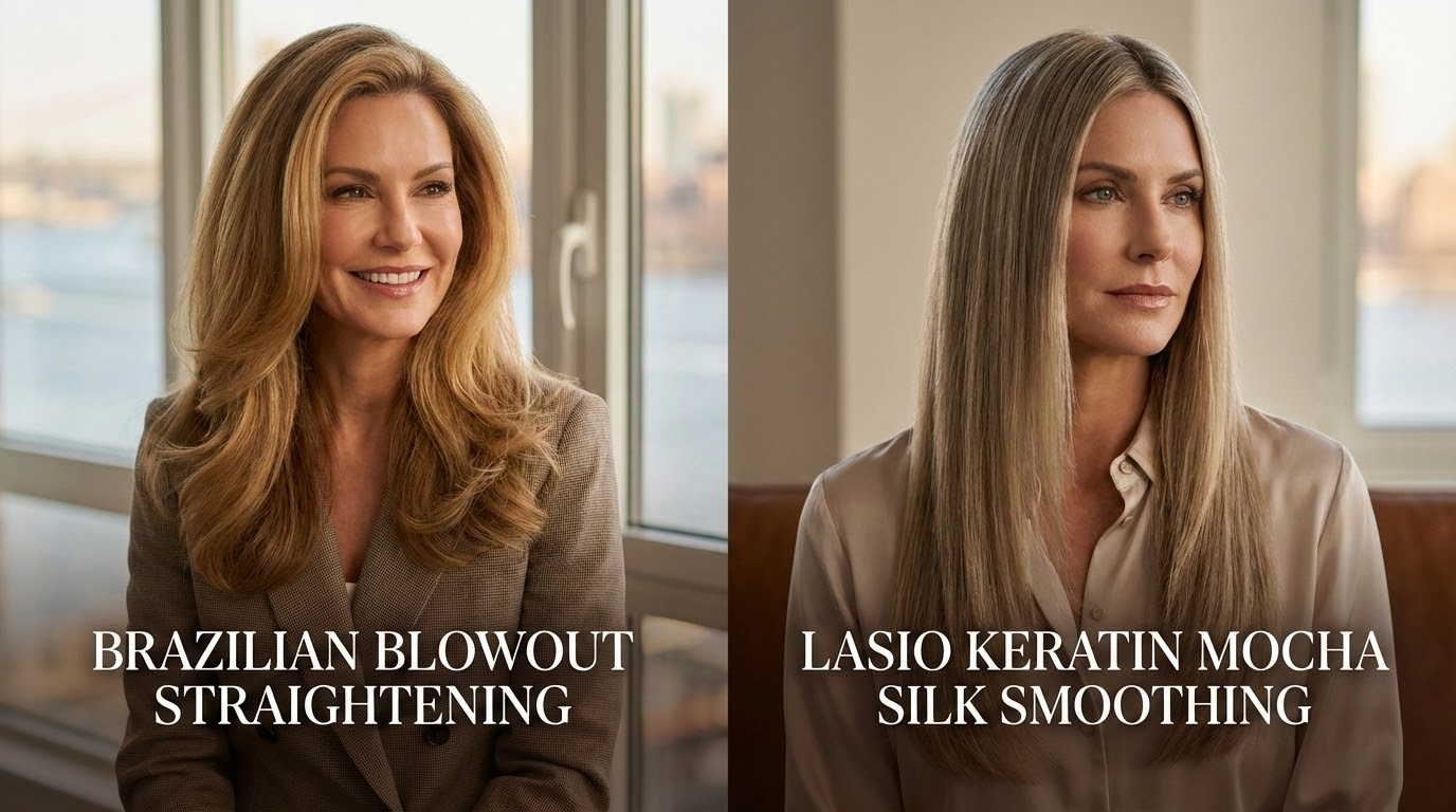 Brazilian Blowout and Lasio smoothing treatment comparison