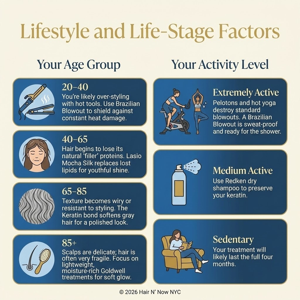 Lifestyle and life-stage guide for smoothing treatments