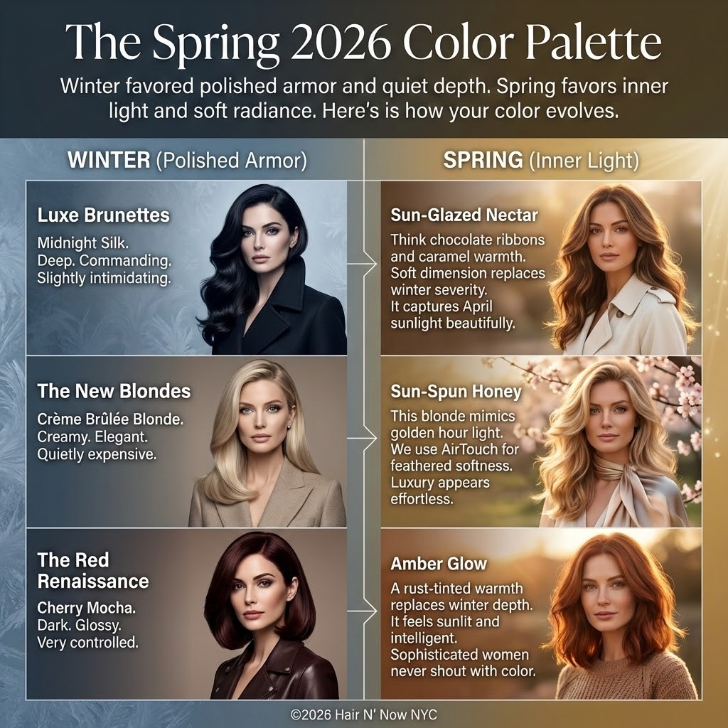 Undertone guide for choosing spring hair color