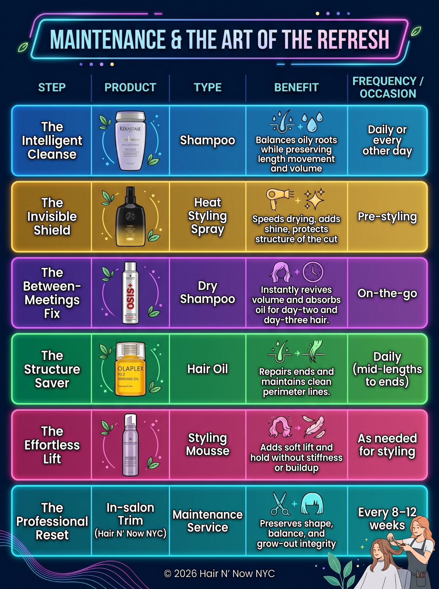 Portrait of a 45-year-old with Nectarine-Honey Balayage and Lived-In Long Layers — soft face-framing layers from jaw to point-cut ends — in a sun-drenched Upper East Side penthouse.